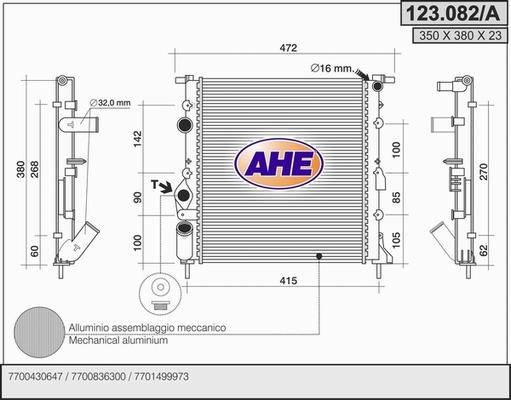 AHE 123.082/A - Radiators, Motora dzesēšanas sistēma ps1.lv