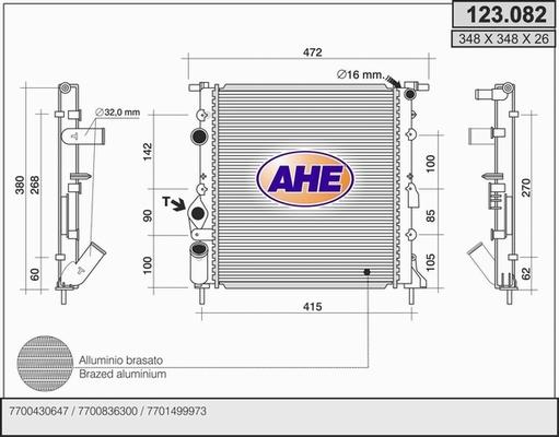 AHE 123.082 - Radiators, Motora dzesēšanas sistēma ps1.lv