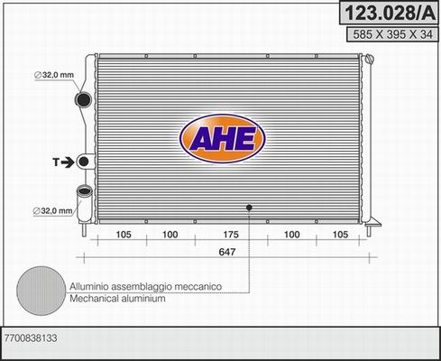 AHE 123.028/A - Radiators, Motora dzesēšanas sistēma ps1.lv