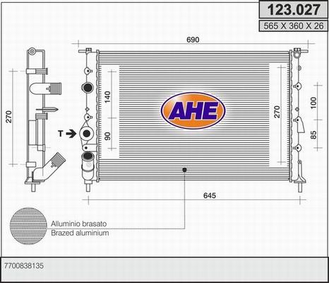 AHE 123.027 - Radiators, Motora dzesēšanas sistēma ps1.lv