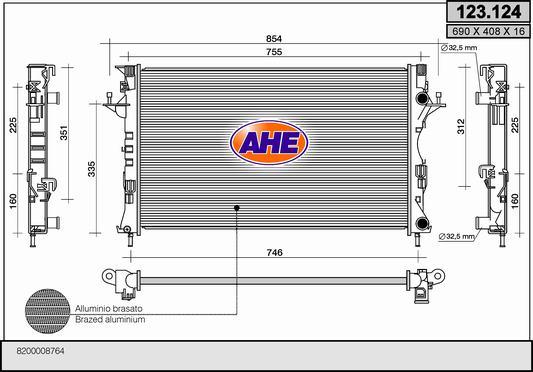 AHE 123.124 - Radiators, Motora dzesēšanas sistēma ps1.lv