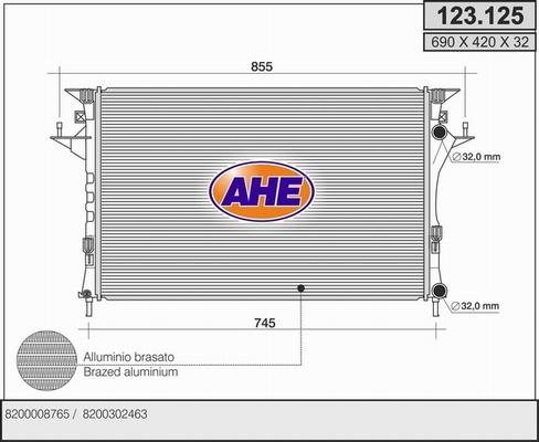 AHE 123.125 - Radiators, Motora dzesēšanas sistēma ps1.lv