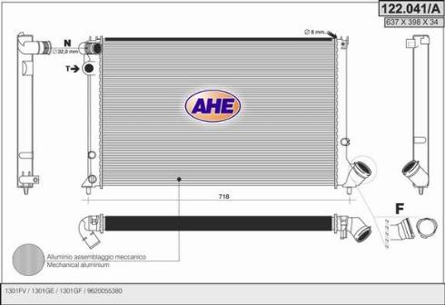 AHE 122.041/A - Radiators, Motora dzesēšanas sistēma ps1.lv