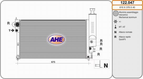 AHE 122.047 - Radiators, Motora dzesēšanas sistēma ps1.lv