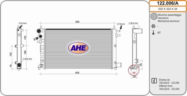 AHE 122.006/A - Radiators, Motora dzesēšanas sistēma ps1.lv