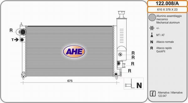 AHE 122.008/A - Radiators, Motora dzesēšanas sistēma ps1.lv