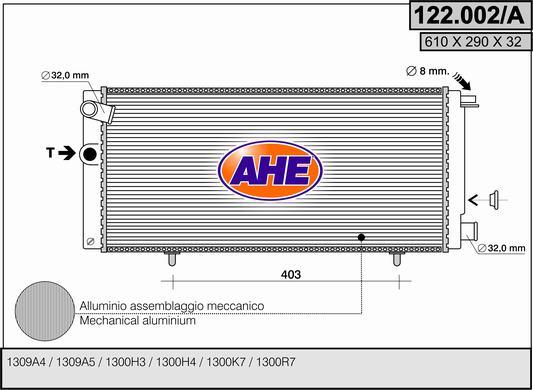 AHE 122.002/A - Radiators, Motora dzesēšanas sistēma ps1.lv