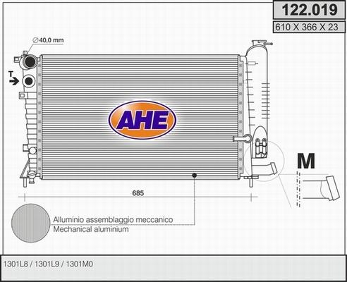 AHE 122.019 - Radiators, Motora dzesēšanas sistēma ps1.lv