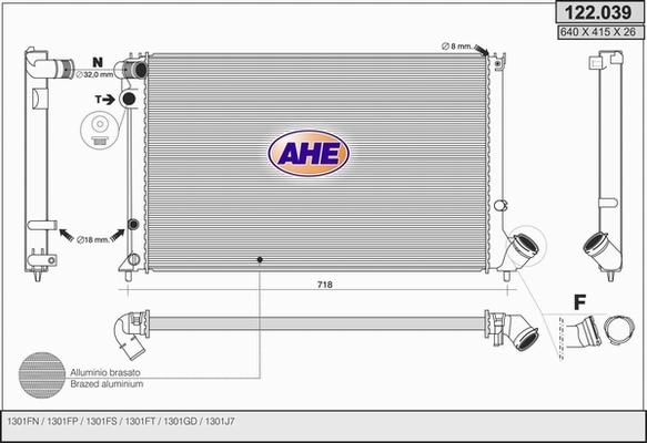 AHE 122.039 - Radiators, Motora dzesēšanas sistēma ps1.lv