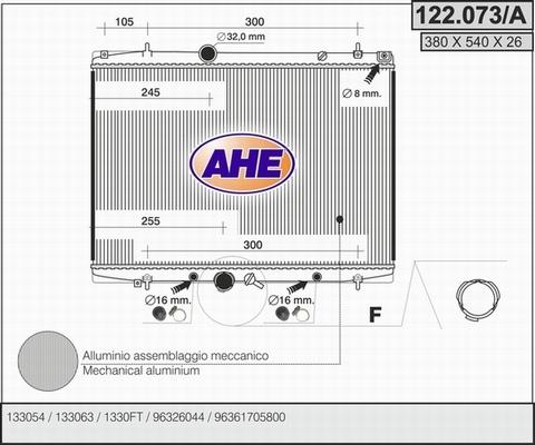 AHE 122.073/A - Radiators, Motora dzesēšanas sistēma ps1.lv