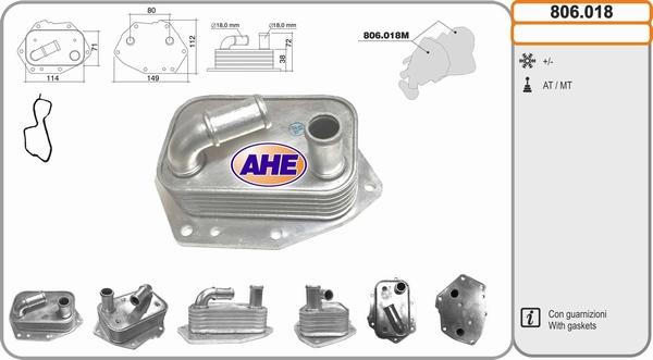 AHE 806.018 - Eļļas radiators, Motoreļļa ps1.lv