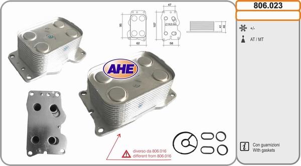 AHE 806.023 - Eļļas radiators, Motoreļļa ps1.lv