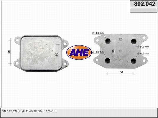 AHE 802.042 - Eļļas radiators, Motoreļļa ps1.lv