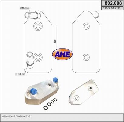 AHE 802.008 - Eļļas radiators, Motoreļļa ps1.lv