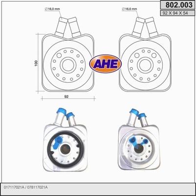 AHE 802.003 - Eļļas radiators, Motoreļļa ps1.lv