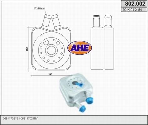 AHE 802.002 - Eļļas radiators, Motoreļļa ps1.lv