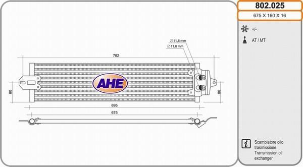 AHE 802.025 - Eļļas radiators, Motoreļļa ps1.lv