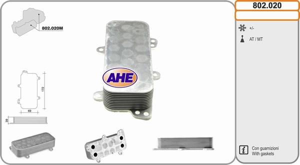 AHE 802.020 - Eļļas radiators, Motoreļļa ps1.lv