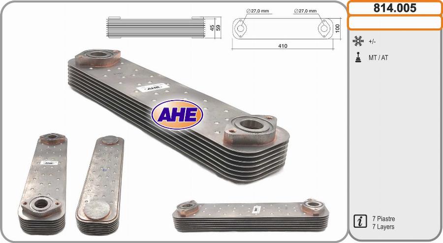 AHE 814.005 - Eļļas radiators, Motoreļļa ps1.lv