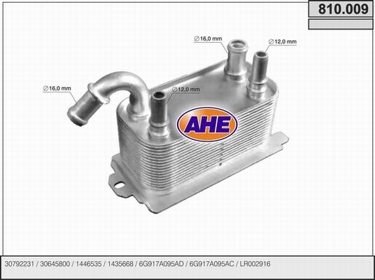 AHE 810.009 - Eļļas radiators, Motoreļļa ps1.lv