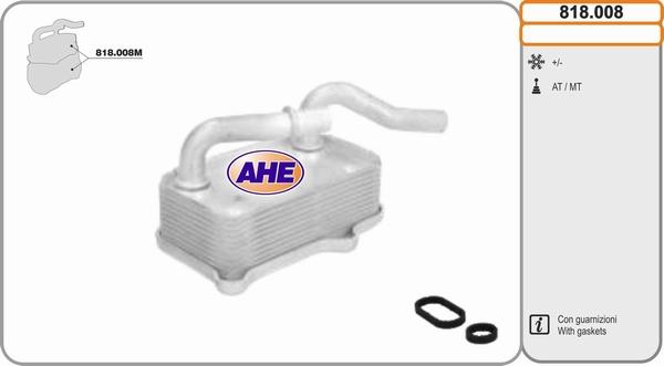 AHE 818.008 - Eļļas radiators, Motoreļļa ps1.lv