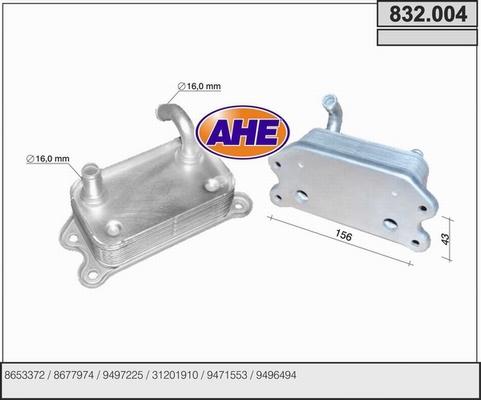 AHE 832.004 - Eļļas radiators, Motoreļļa ps1.lv