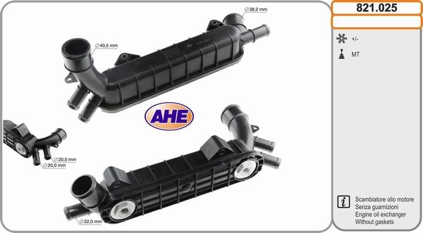 AHE 821.025 - Eļļas radiators, Motoreļļa ps1.lv