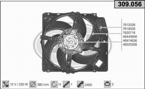 AHE 309.056 - Ventilators, Motora dzesēšanas sistēma ps1.lv