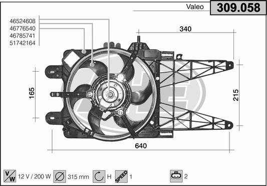 AHE 309.058 - Ventilators, Motora dzesēšanas sistēma ps1.lv