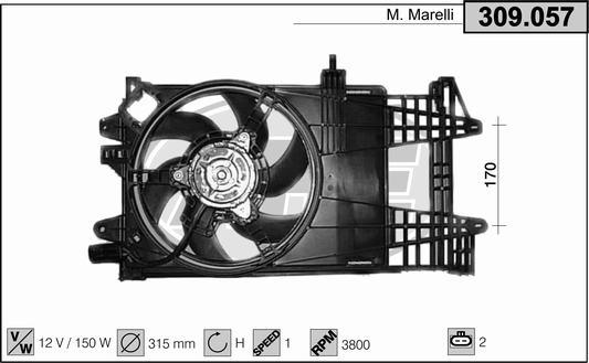 AHE 309.057 - Ventilators, Motora dzesēšanas sistēma ps1.lv