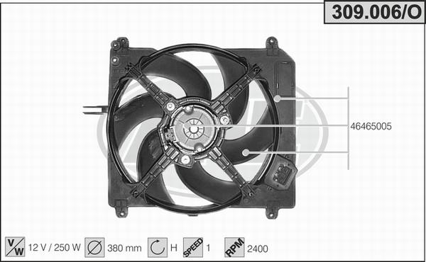 AHE 309.006/O - Ventilators, Motora dzesēšanas sistēma ps1.lv