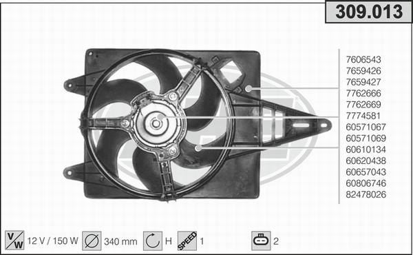 AHE 309.013 - Ventilators, Motora dzesēšanas sistēma ps1.lv