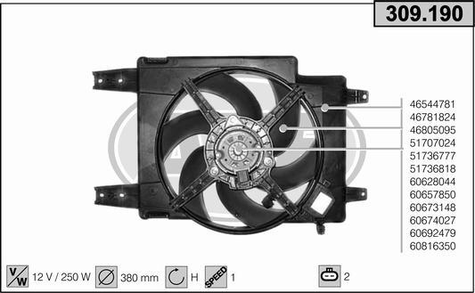 AHE 309.190 - Ventilators, Motora dzesēšanas sistēma ps1.lv