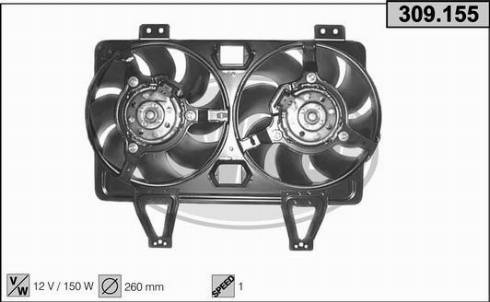 AHE 309.155 - Ventilators, Motora dzesēšanas sistēma ps1.lv