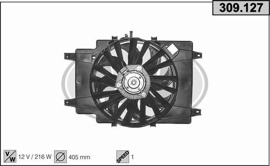 AHE 309.127 - Ventilators, Motora dzesēšanas sistēma ps1.lv