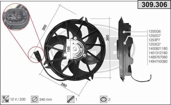 AHE 309.306 - Ventilators, Motora dzesēšanas sistēma ps1.lv