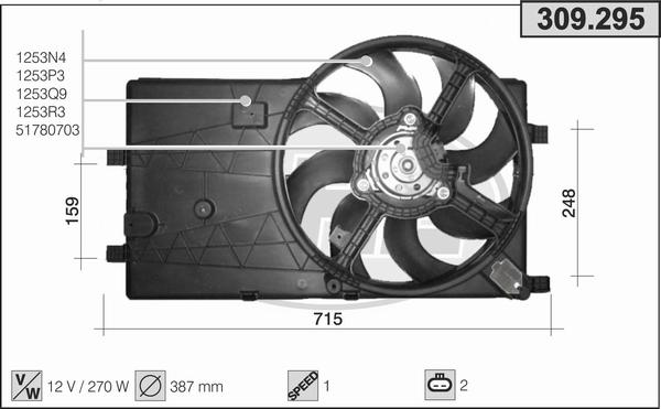 AHE 309.295 - Ventilators, Motora dzesēšanas sistēma ps1.lv