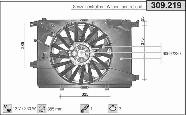 AHE 309.219 - Ventilators, Motora dzesēšanas sistēma ps1.lv