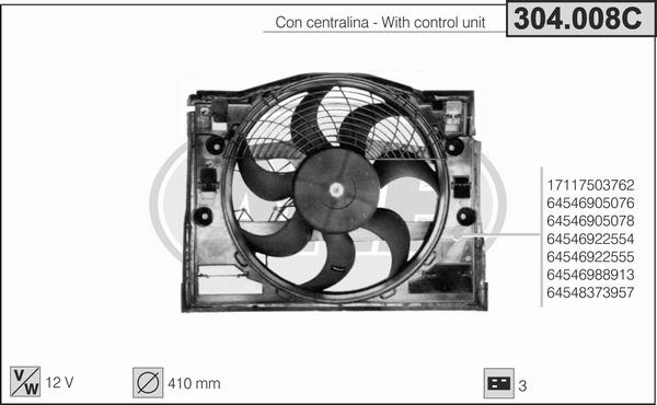 AHE 304.008C - Ventilators, Motora dzesēšanas sistēma ps1.lv