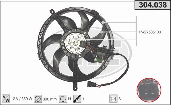 AHE 304.038 - Ventilators, Motora dzesēšanas sistēma ps1.lv