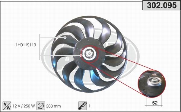 AHE 302.095 - Ventilators, Motora dzesēšanas sistēma ps1.lv