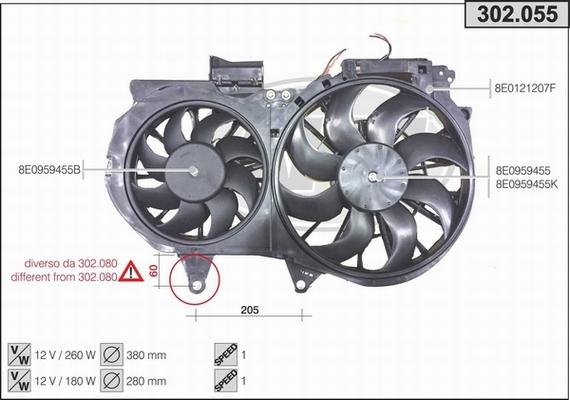 AHE 302.055 - Ventilators, Motora dzesēšanas sistēma ps1.lv