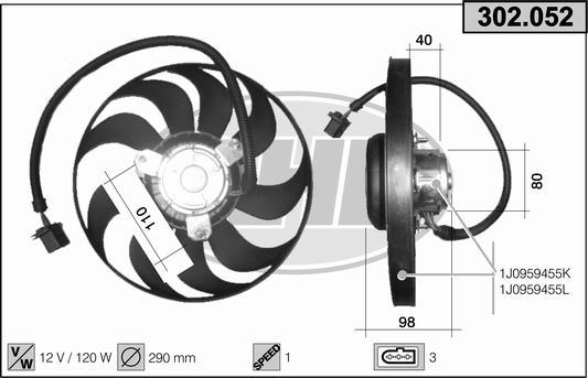 AHE 302.052 - Ventilators, Motora dzesēšanas sistēma ps1.lv