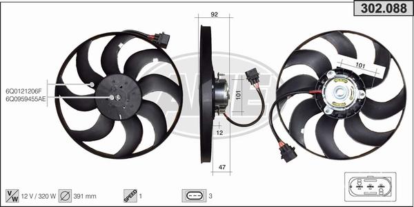 AHE 302.088 - Ventilators, Motora dzesēšanas sistēma ps1.lv