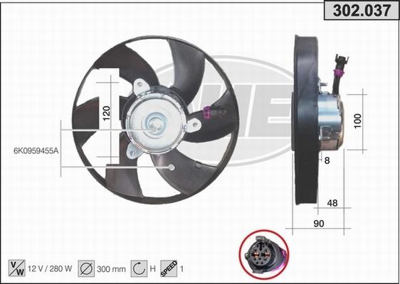 AHE 302.037 - Ventilators, Motora dzesēšanas sistēma ps1.lv