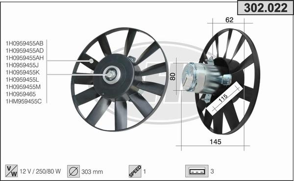 AHE 302.022 - Ventilators, Motora dzesēšanas sistēma ps1.lv