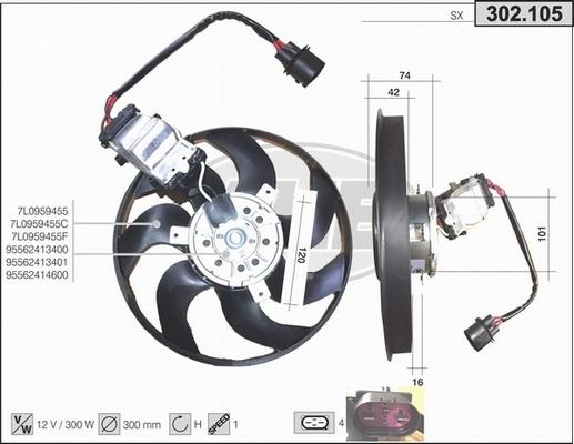 AHE 302.105 - Ventilators, Motora dzesēšanas sistēma ps1.lv