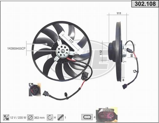 AHE 302.108 - Ventilators, Motora dzesēšanas sistēma ps1.lv