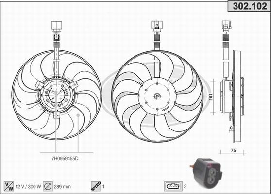 AHE 302.102 - Ventilators, Motora dzesēšanas sistēma ps1.lv