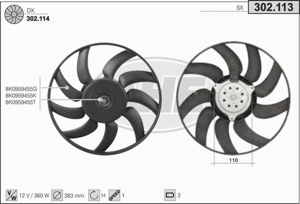 AHE 302.113 - Ventilators, Motora dzesēšanas sistēma ps1.lv